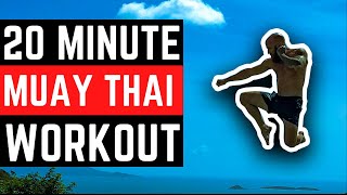 20Minute Shadowboxing Muay Thai Workout DEFENSE amp FOOTWORK [upl. by Nadbus]