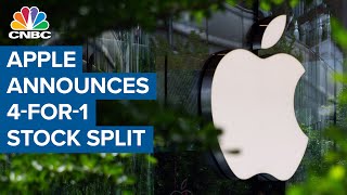 Apple announces 41 stock split after blowout earnings [upl. by Neelra]