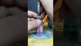 Play sand art with mesand in bottle  sandart sand painting 沙瓶画｜サンドアート رسم الزجاجة الرملية [upl. by Connelley]