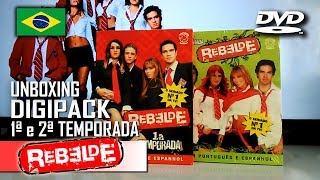 DVD Rebelde  1ª e 2ª Temporada  Digipack Edição BR  Compacto Televisa UNBOXING [upl. by Yehudit]