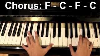 Piano accompaniment Some Nights by fun [upl. by Aynotan]