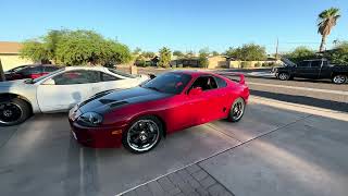 Jon’s badass MK4 Supra Grannas racing 88 install and line lock [upl. by Cordova]