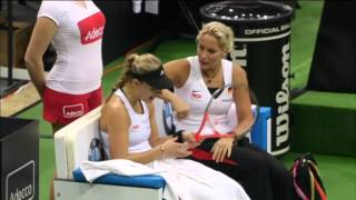 2014 Fed Cup Final  Highlights Lucie Safarova CZE v Angelique Kerber GER [upl. by Younger]