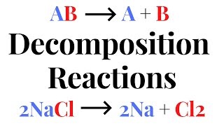 DECOMPOSITION REACTIONS [upl. by Arrik]