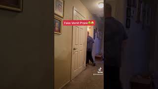 Fake Vomit Prank on Dad [upl. by Nidia307]