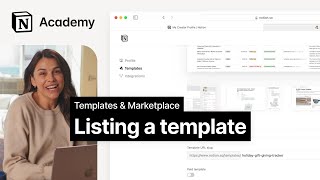 Listing a template on Notions Marketplace [upl. by Aihseym598]