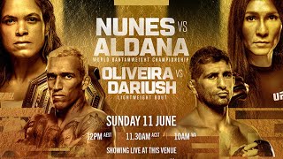 UFC 289 LIVE NUNES VS ALDANA LIVESTREAM amp FULL FIGHT COMPANION [upl. by Nahtnamas]