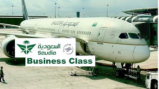 SAUDIA BUSINESS CLASS SUCCESSOR OF EMIRATES   Boeing 78710 Bangkok to Jeddah SV845 [upl. by Hsirehc60]