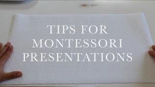 Montessori Presentation Tips [upl. by Evette]