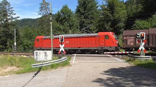 Bahnübergang  Železniční přejezd Unterhippensbach D  682024 [upl. by Roid]