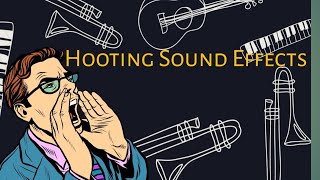 HIgh Quality Hooting Sounds Effects  royalty free [upl. by Norty]