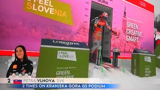 Petra Vlhova  WIN  Giant Slalom  Kranjska Gora  RUN 1  2024 [upl. by Noswad]