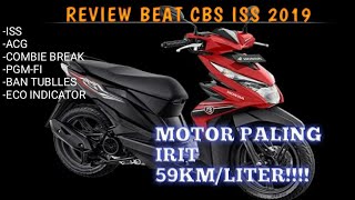 Review Motor Honda Beat CBS ISS 2019  59kmLiter [upl. by Tupler]