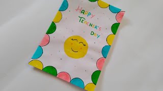 Teachers Day Card  Easy Steps  Beautiful and Simple [upl. by Allegra]