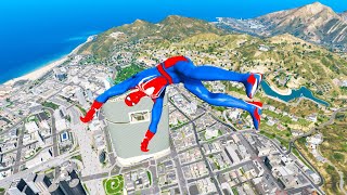 GTA 5 Epic Ragdoll GREEN SPIDERMAN VS RED MINIONVS GREEN HULK Euphoria Physics amp Funny Fails [upl. by Refinne630]