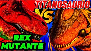 ‼️ARK MOBILEGAMEPLAY CAP 29‼️ REX MUTANTE 🆚 TITANOSAURIO 😈🥵🔥 [upl. by Edrahs]