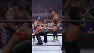 Rey Mysterio Destroys Khali in WWE 2K24 wwe reymysterio khali batista wwe2k24 [upl. by Emelita]