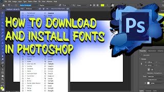 How To Download And Install Fonts In Adobe Photoshop 2021 [upl. by Slade]