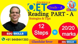 Edu Skills OET OET Reading Part  A Glandular Fever Strategies amp tips1862023 OET made easy [upl. by Meensat]