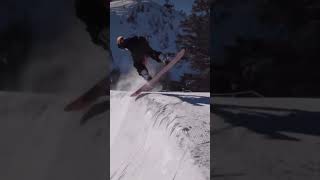 Snowboarder Who Skateboards snowboarding skateboarding snow halfpipe [upl. by Bobbie240]