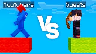 Minecraft YouTubers VS BEST Minecraft Sweats [upl. by Duggan497]