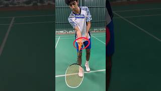 Wrong grip alert 🚨 badminton [upl. by Edas]