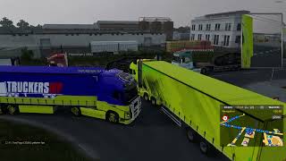 Euro Truck Simulator 2 Multiplayer C  D Calais to Duisburg [upl. by Enahpets521]