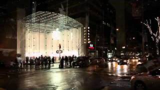 New York Philharmonic Principal Brass Quintet play the UWS Apple Storeflv [upl. by Ocnarf]