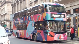 38 First Glasgow ADLBYD Enviro 400 EV 38460 LG72 DZE [upl. by Mcintyre2]