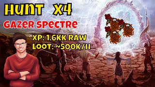 Gazer Spectre x4  16kkh Raw XP  500kh Loot  Tibia [upl. by Heman]