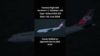 Yemenia Flight 626 shorts aviation animation rip planecrash [upl. by Yaja942]