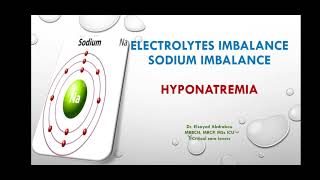 Hyponatremia  Plasma osmolality and hypertonicity Criticalcarelovers [upl. by Llemert]