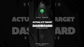 🔥 Actual vs Target In Excel🎯expertlearningacademy excel viralmusic shorts [upl. by Esmond]