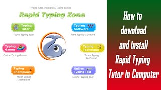 How to install free rapid typing tutor in PCrapid typing downloadtyping training software for pc [upl. by Alyos629]