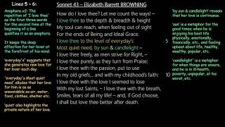 Sonnet 43 — Elizabeth Barrett BROWNING Detailed Analysis and Video Annotation [upl. by Yllut]