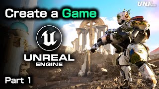 Create a Game from SCRATCH in Unreal Engine 5 in 2024 FULL COURSE  Part 1 [upl. by Ahsekam]