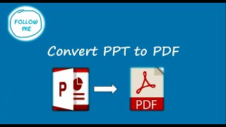 Convert PowerPoint pptx to PDF [upl. by Draner]