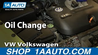 How To Do an Oil Change 9810 Volkswagen Beetle [upl. by Nwahc]