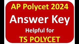 ap polycet answer key 2024 polycet answer key polycet coaching classes in telugu 2024 [upl. by Yelrahc542]