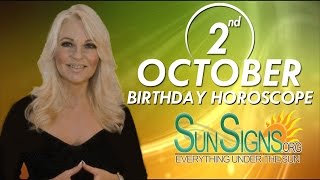 October 2nd Zodiac Horoscope Birthday Personality  Libra  Part 1 [upl. by Nosaj]