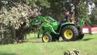 John Deere 3038E with grapple [upl. by Hudis]