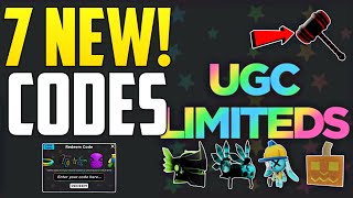 NEW ALL WORKING CODES FOR UGC LIMITED IN 2024 ROBLOX UGC LIMITED CODES [upl. by Ylellan632]