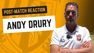 Reaction  Andy Drury  Folkestone Invicta 01 Maidstone United  PreSeason Friendly [upl. by Anavoig817]