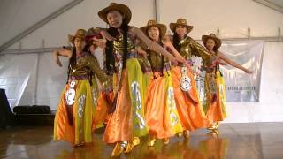 Girls Chinese Cowgirl dance at Cleveland Asian Festival [upl. by Idurt]