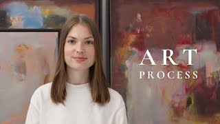 How a professional abstract artist ACTUALLY creates paintings [upl. by Anert]