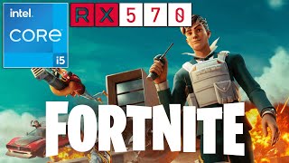 Fortnite  DX12 amp Performance Mode  RX 570 4GB  I5 10400F  16GB RAM [upl. by Jablon933]