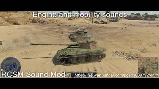 RCSM Sound Mod warthunder semishorts groundAB [upl. by Aneehc]