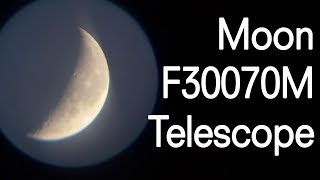 Morning Moon View through F30070M telescope by itsmkumar [upl. by Sosna]