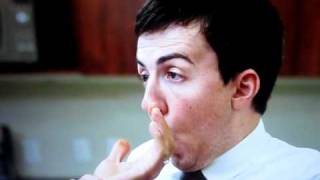 Dorito Super Bowl Commercial Finger Licking Fun Weird Guy licks fingers and smells pants [upl. by Rori]