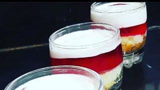 Custard Trifle  Glass Trifle Recipe  Jelly Custard Recipe  Short video [upl. by Nivel]